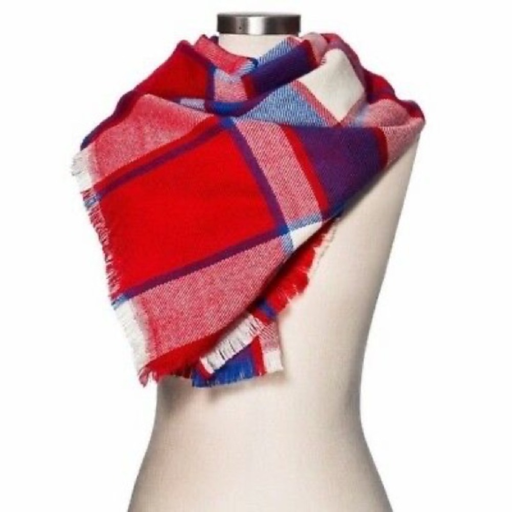 Merona plaid blanket scarf